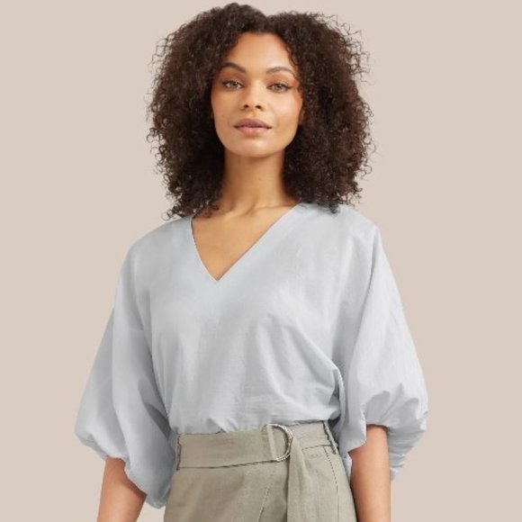Modern Citizen Tops - MODERN CITIZEN NWOT Sirena V-Neck Organic Cotton Blouse